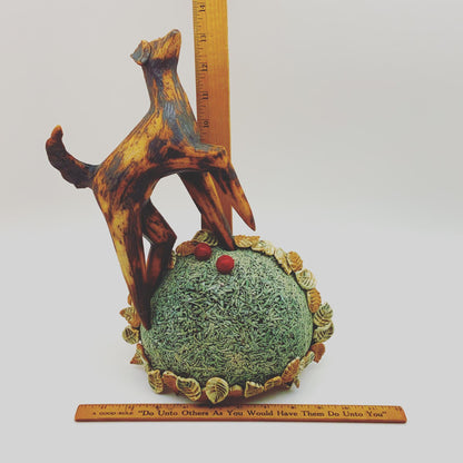 Sculpture - "King Of The Hill" - Ceramic
