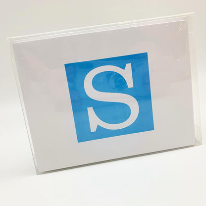 Card Set - Monogram Initial - 10-pack