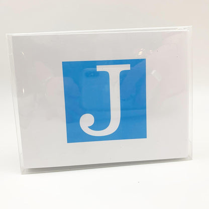 Card Set - Monogram Initial - 10-pack