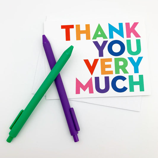 Greeting Card - "Thank You Very Much"