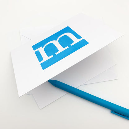 Card Set - Monogram Initial - 10-pack